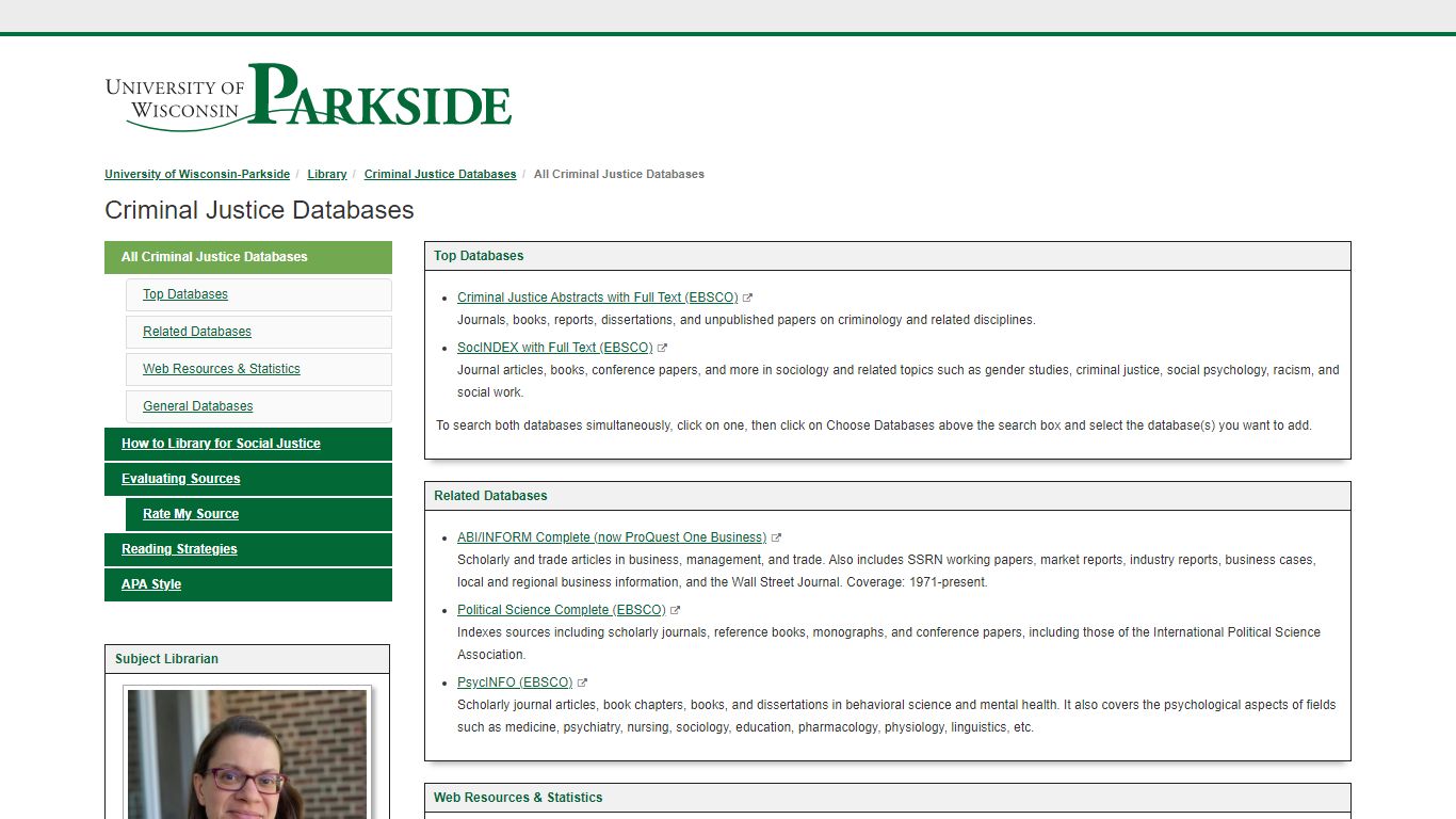 All Criminal Justice Databases - Criminal Justice Databases - Library ...